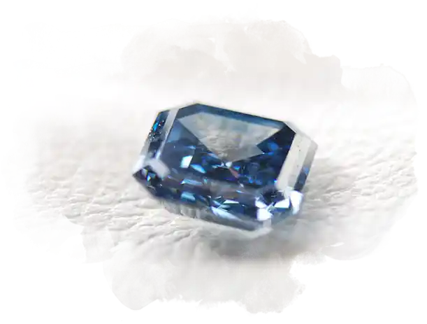 Asscher cut ash diamond from ashes by algordanza.