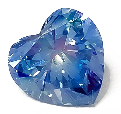 Algordanza hjerteslipt diamant av ask.